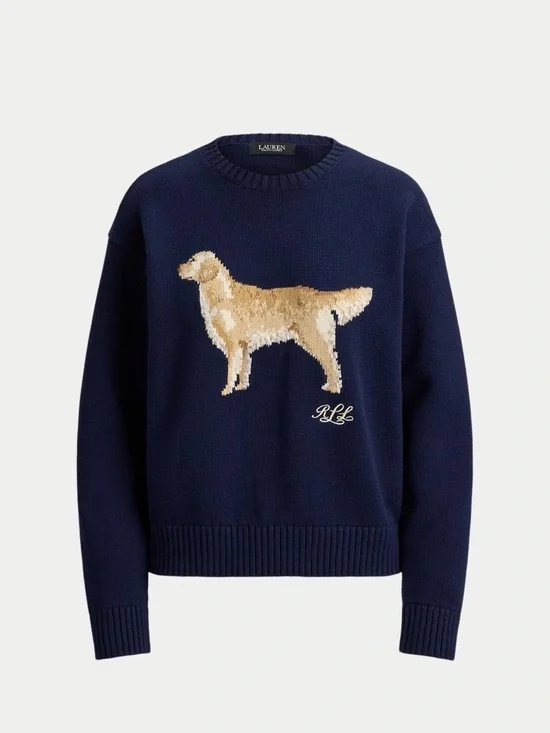 Lauren Ralph Lauren Cotton Dog Sweater - Picture 2 of 11